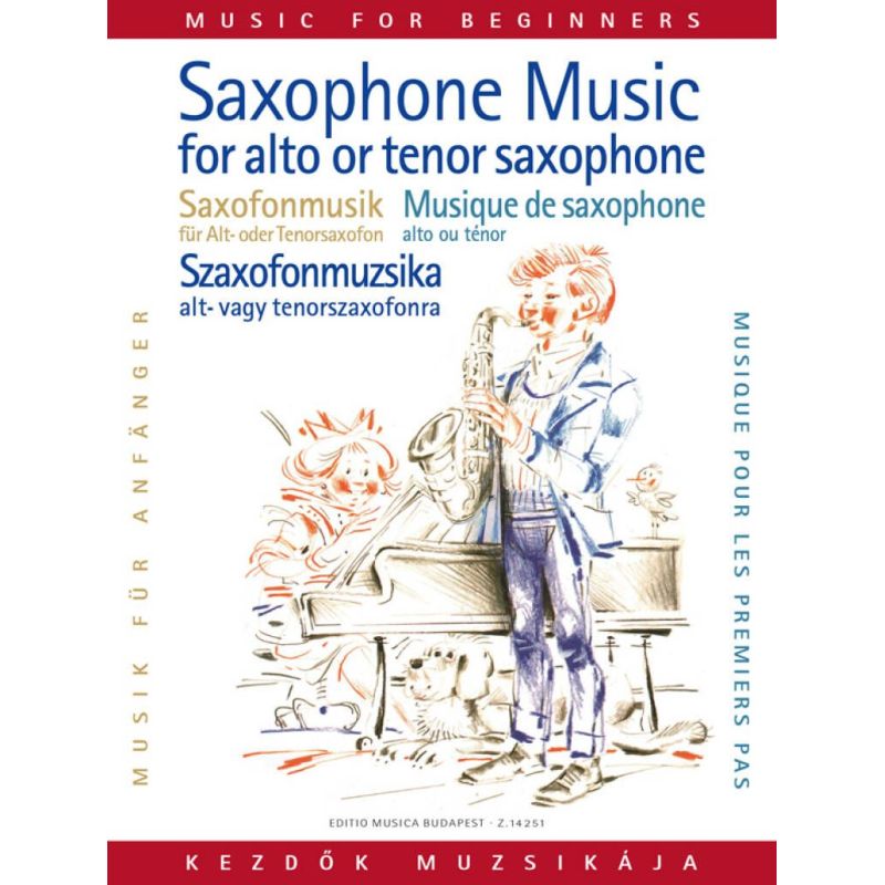 Saxophone Music (for Alto Or Tenor Saxophone, With Piano Accompaniment) For Beginners