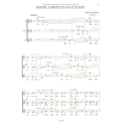 Kocsár Miklós - Two Christmas Motets