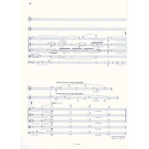 Serei Zsolt - Lombre Sur Les Structures Pliées - (Hommage a Pierre Boulez) for two clarinets and five strings