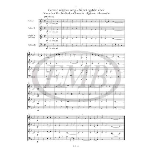 Mozart, Wolfgang Amadeus - Sixteen Easy Pieces For Childrens String Orchestra (first Position)
