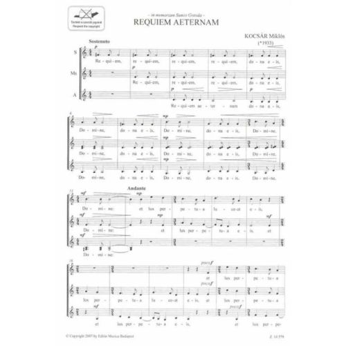 Kocsár Miklós - Requiem For Female Choir