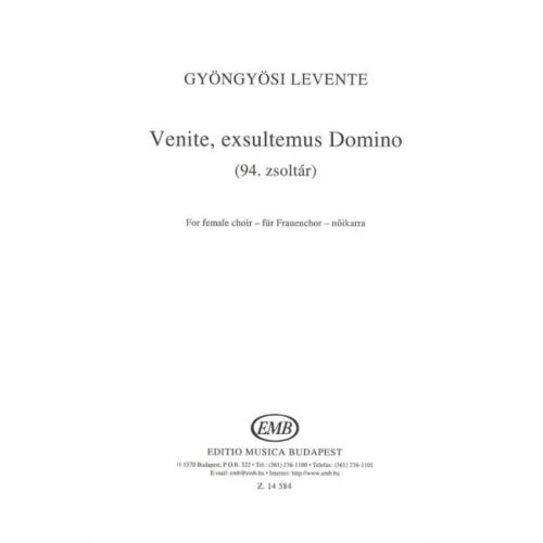 Gyöngyösi Levente - Venite,...