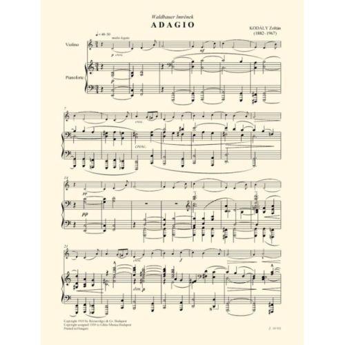 Kodaly Zoltan - Adagio