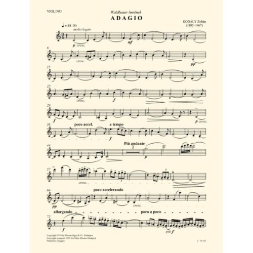 Kodaly Zoltan - Adagio