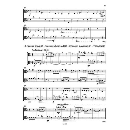 Bartok, Bela - 44 Duets (2Va)