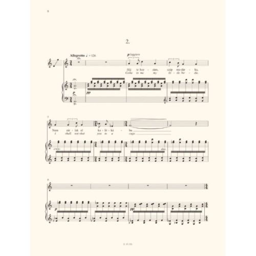 Kodaly, Zoltan: Énekszó (voice and piano)