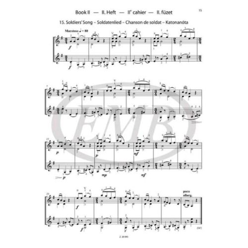 Bartok, Bela - 44 Duets for two Guitars