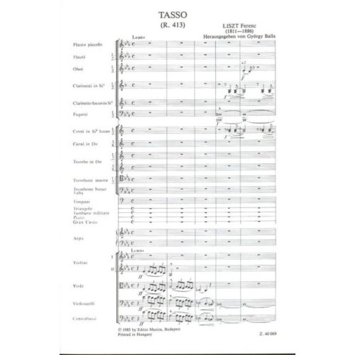 Liszt Ferenc - Tasso - Symphonic Poem