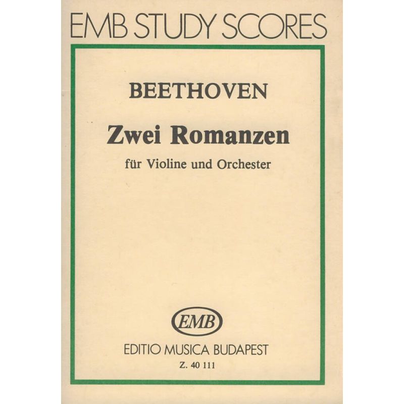Beethoven, Ludwig van - Two Romances  (f Major, G Major)