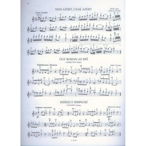 Szól A Nóta Színe-java - 49 Hungarian Songs voice and violin part with accompaniment and indication of harmony