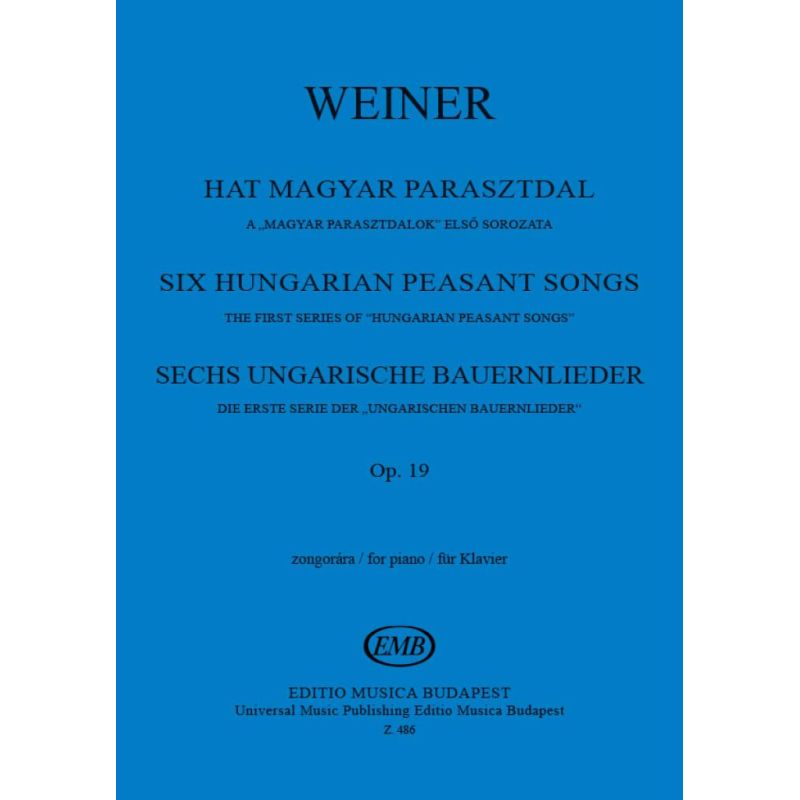 Weiner, Leó - Hungarian Peasant Songs