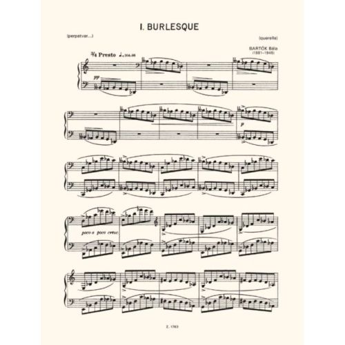 Bartók, Béla - Three Burlesques