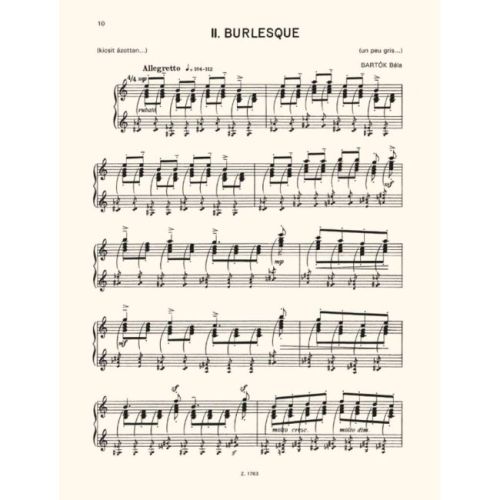 Bartók, Béla - Three Burlesques