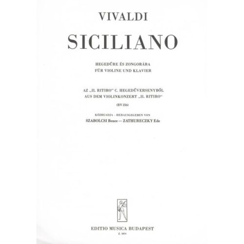 Vivaldi, Antonio - Siciliano