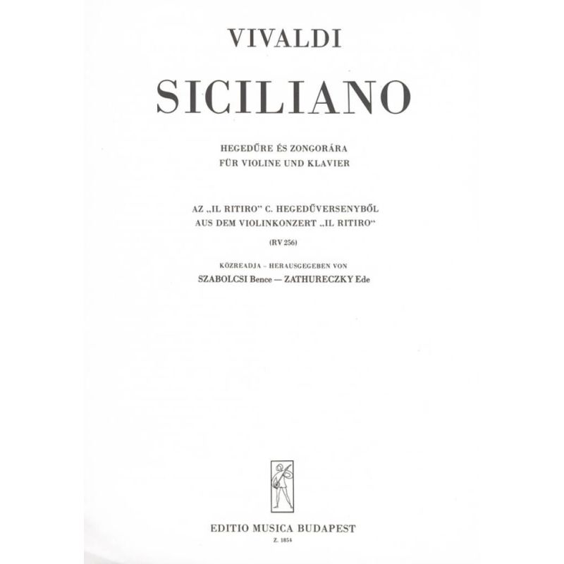 Vivaldi, Antonio - Siciliano