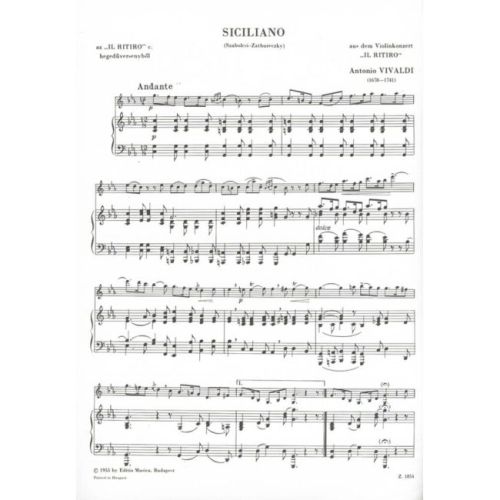 Vivaldi, Antonio - Siciliano