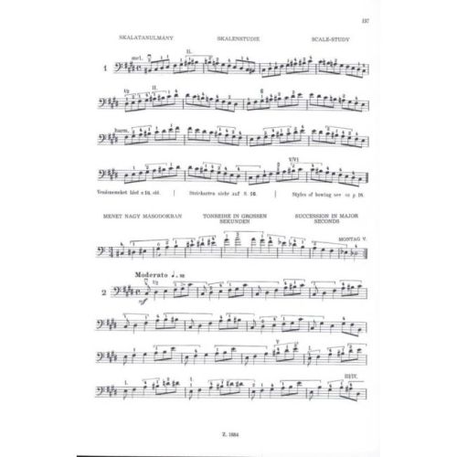 Montag, Lajos - Double Bass Tutor Vol.2