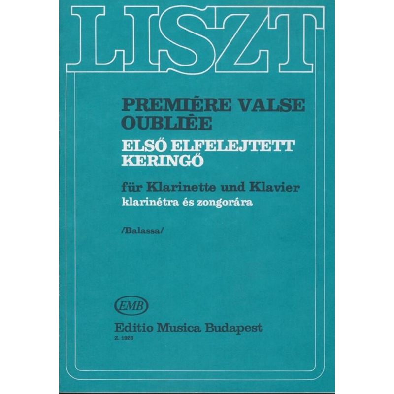 Liszt, Franz - Premiere valse oubliee