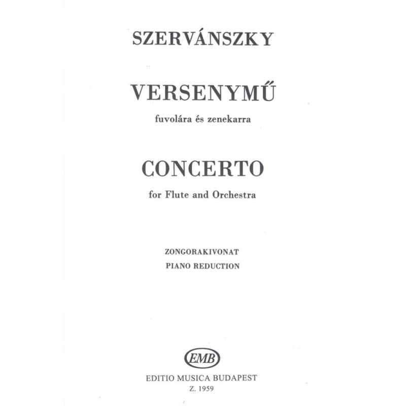 Szervánszky, Endre - Versenymu fuvolara es zenekarra