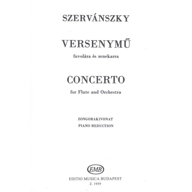 Szervánszky, Endre - Versenymu fuvolara es zenekarra