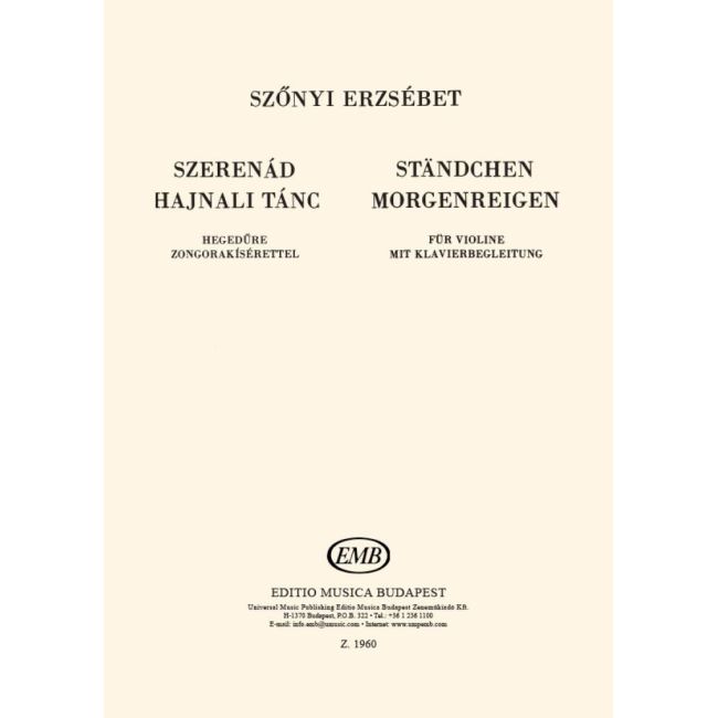 Szönyi, Erzsébet - Serenade - Dance at Dawn