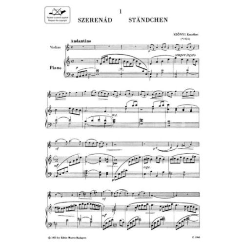 Szönyi, Erzsébet - Serenade - Dance at Dawn