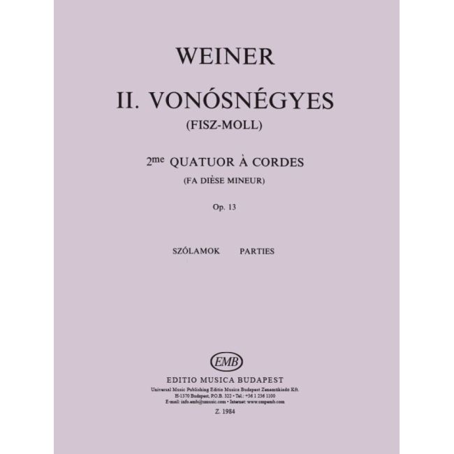 Weiner, Leó - String Quartet No. 2