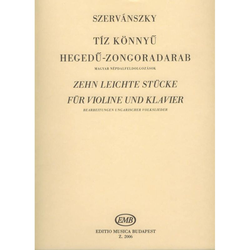 Szervánszky, Endre - Ten Easy Pieces