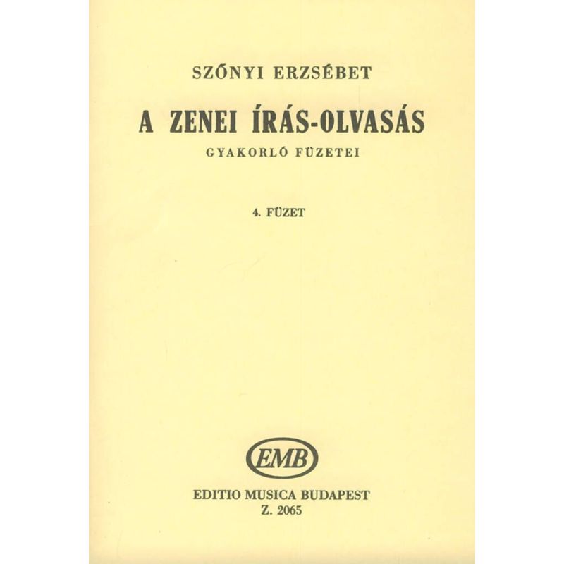 A zenei iras-olvasas gyakorlo fuzetei Vo