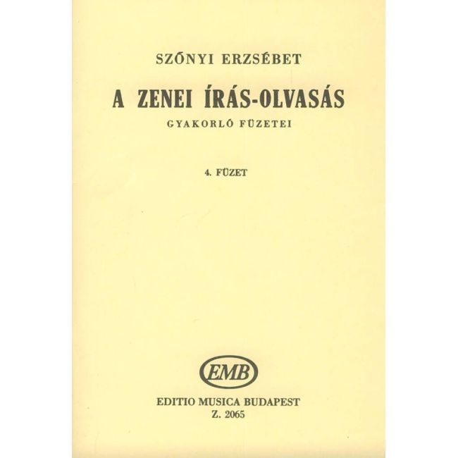 A zenei iras-olvasas gyakorlo fuzetei Vo