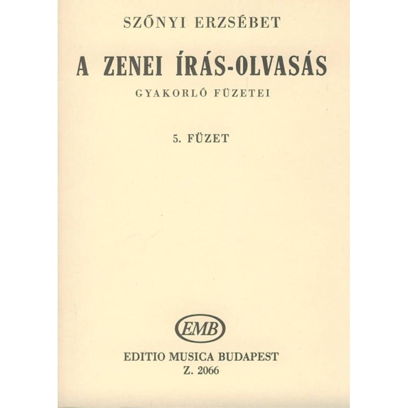 A zenei iras-olvasas gyakorlo fuzetei Vo