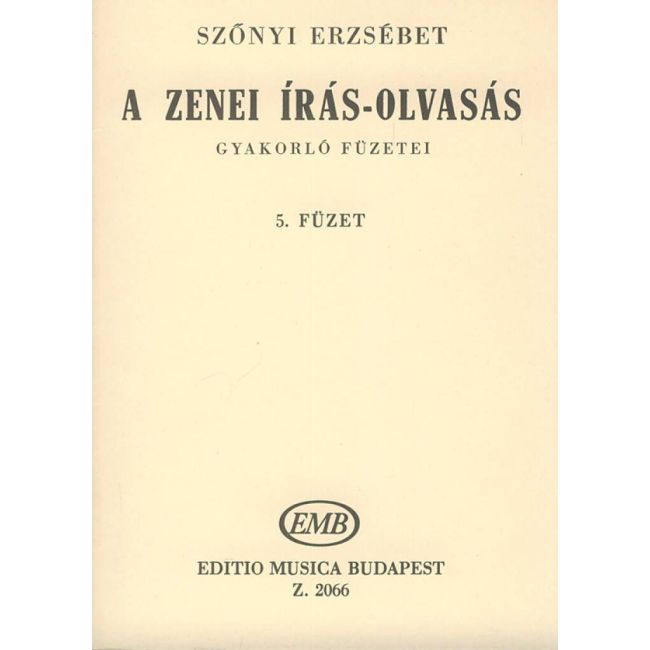A zenei iras-olvasas gyakorlo fuzetei Vo