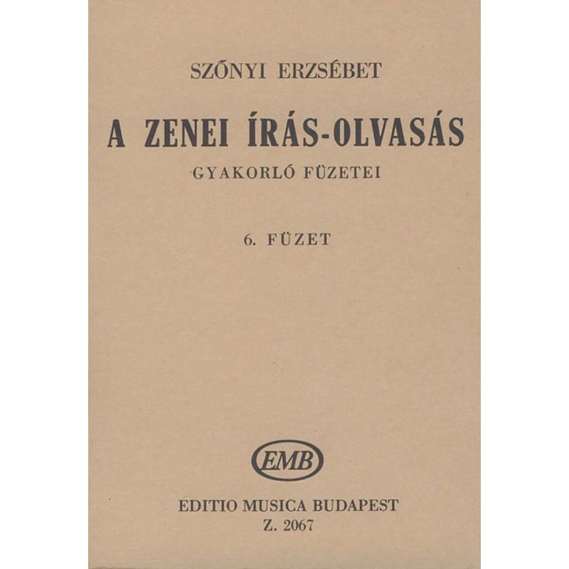 Szönyi, Erzsébet - A zenei iras-olvasas gyakorlo fuzetei Vo