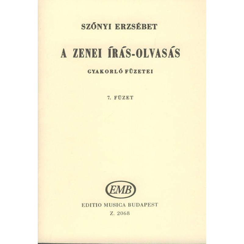 A zenei iras-olvasas gyakorlo fuzetei Vo