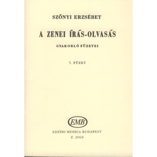 A zenei iras-olvasas gyakorlo fuzetei Vo