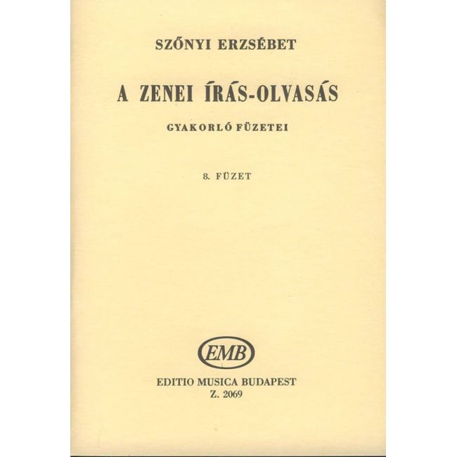 A zenei iras-olvasas gyakorlo fuzetei Vo
