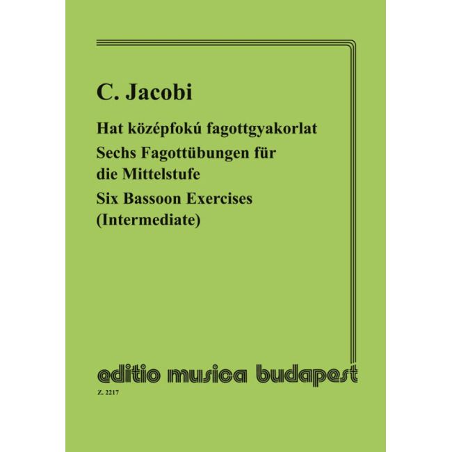 Jacobi, Conrad - Six Bassoon Exercises (Intermediate)