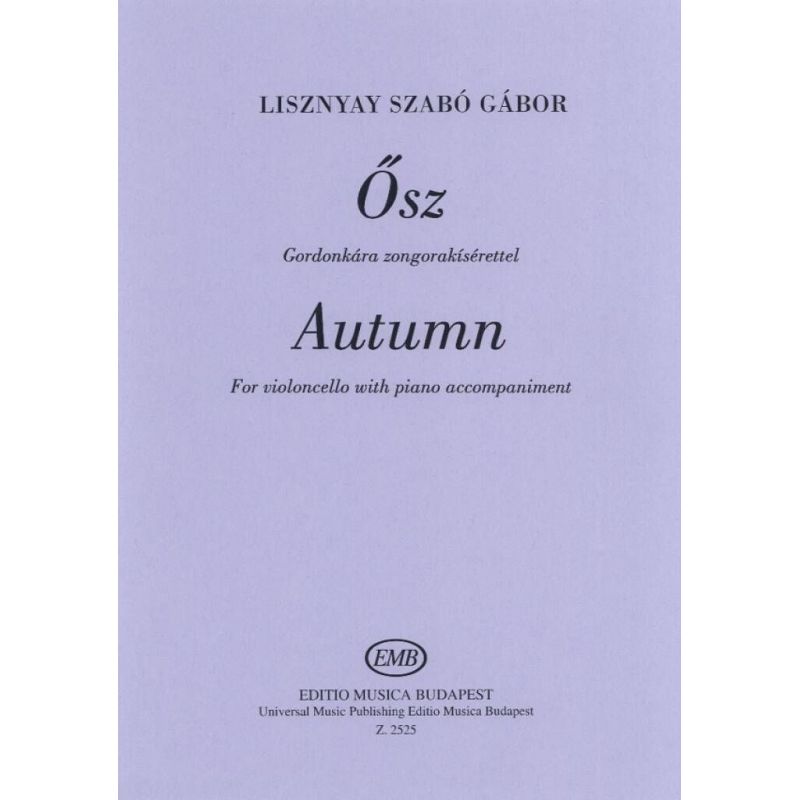 Lisznyay, Gabor - Osz (cello and piano)
