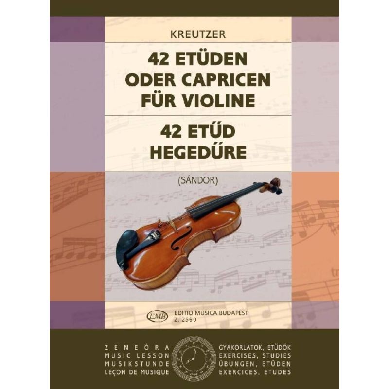 Kreutzer, Rudolf - 42 Etudes or Caprices (violin solo)