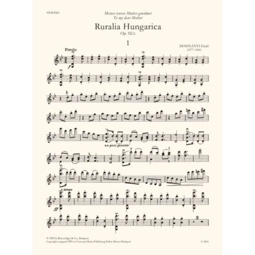 Dohnanyi, Ernst von - Ruralia Hungarica
