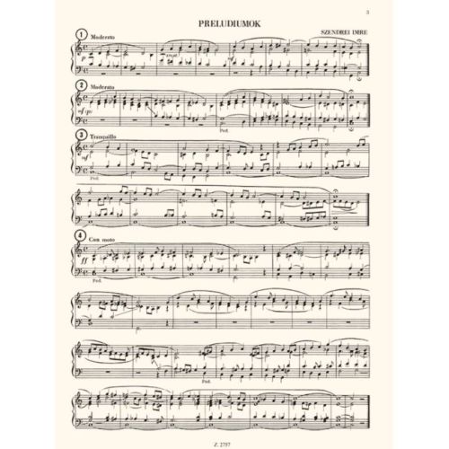 Szendrei, Imre - Organ Compositions