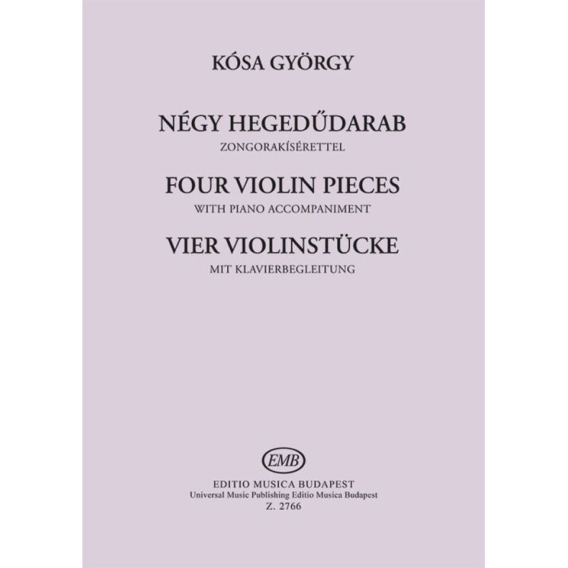Kósa, György - Four Violin Pieces