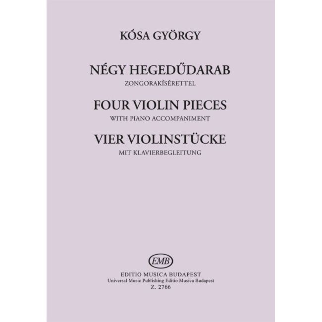Kósa, György - Four Violin Pieces