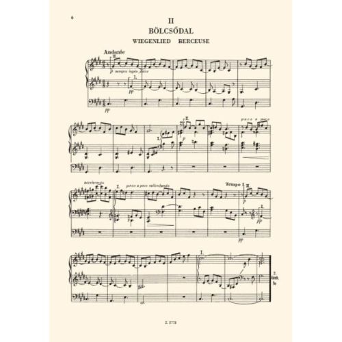 Szönyi, Erzsébet - Six Pieces for Organ