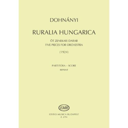 Dohnanyi, Ernst von - Ruralia Hungarica