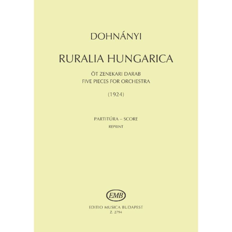 Dohnanyi, Ernst von - Ruralia Hungarica