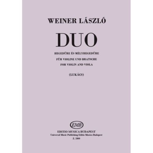 Weiner, László - Duo for...