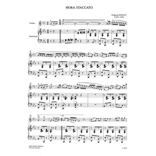 Dinicu, Grigoras - Hora staccato
