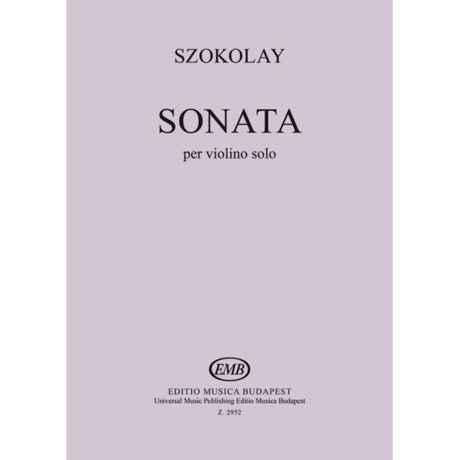 Szokolay, Sándor - Sonata