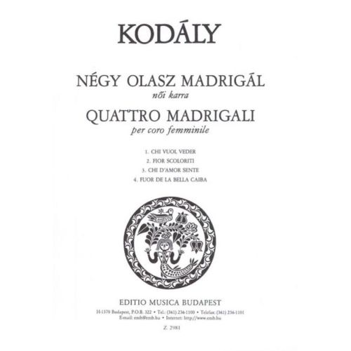 Kodály, Zoltán - Quattro...